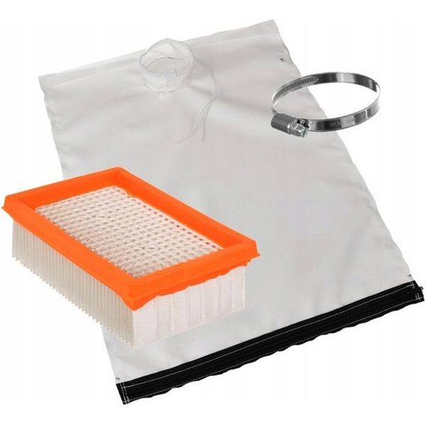 Filtro E Sacchetto Raccoglipolvere Riutilizzabile E Lavabile Per Aspirapolvere Karcher Wd WD4 WD5 WD6 Con Chiusura A Cerniera (Sostituisce Il Codice Articolo 2.863-006.0)-image
