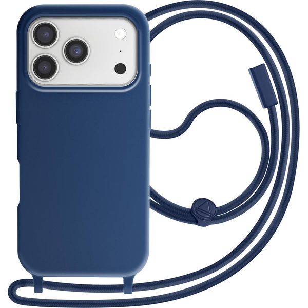 Avizar, Custodia Per Iphone 17 Pro Serie Soft-Touch Con Cinturino, Blu-image