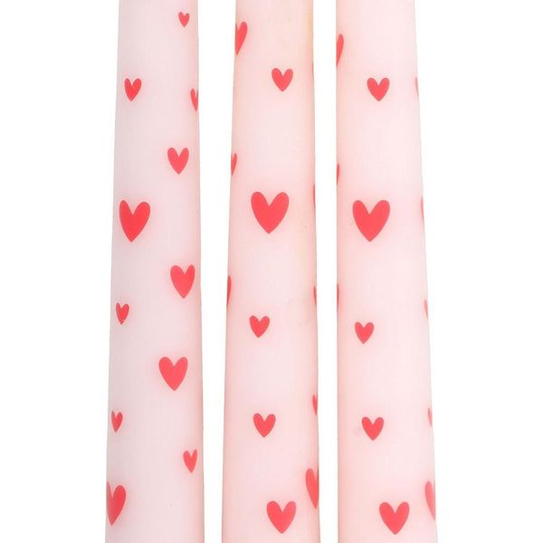 Something Different - Candela Conica, Cuore (Confezione Da 3) SD10612 (Taglia Unica) (Rosa)-image