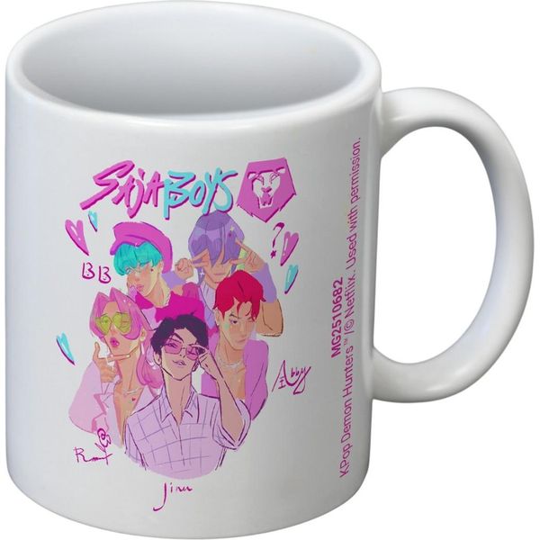 K-Pop Cacciatori Di Demoni - Tazza Da Caffè, Pittorica, Saja Boys PM12813 (Taglia Unica) (Bianco)-image