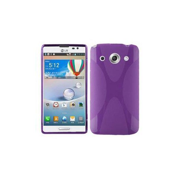 Cadorabo Custodia Per Telefono Cellulare Per Lg Optimus G Pro In Viola Cover Tpu Silicone Back Cover Case-image