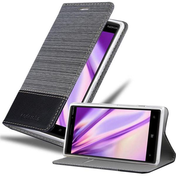 Cadorabo Custodia Per Nokia Lumia 830 Custodia Protettiva In Grigio Custodia Per Cellulare Custodia A Libro Cover-image