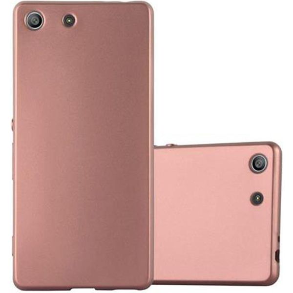 Cadorabo Custodia Protettiva Per Sony Xperia M5 Cover In Oro Custodia Del Telefono Cellulare Tpu Custodia In Silicone Cover Case-image