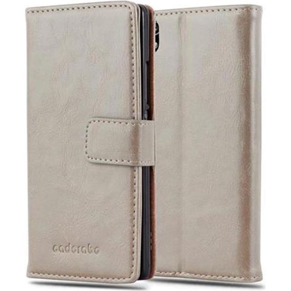 Cadorabo Cover Per Huawei Ascend P7 Cover Protettiva In Marrone Cellulare Cover Libro Custodia Custodia-image
