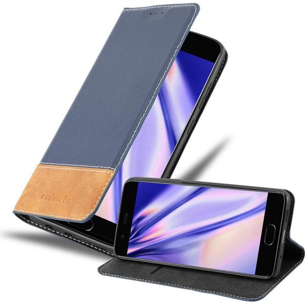 Cadorabo Custodia Per Huawei P10 Custodia Protettiva In Blu Shandy Custodia Custodia A Libro Custodia In Similcuoio-image