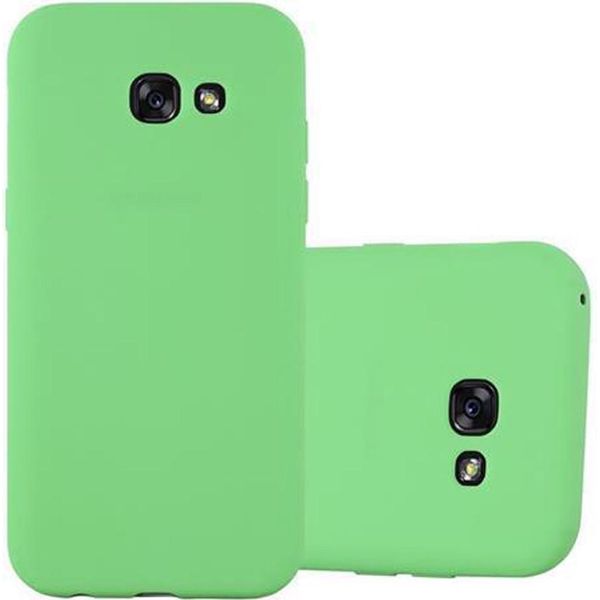 Cadorabo Custodia Per Samsung Galaxy A5 2017 Custodia Protettiva In Verde Custodia Per Telefono Cellulare Tpu Custodia In Silicone Cover-image
