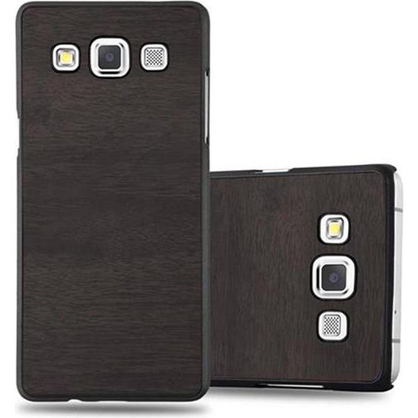 Cadorabo Cover Per Samsung Galaxy A5 2015 Cover Protettiva In Nero Custodia Rigida Look Legno Telefono Cellulare Cover-image
