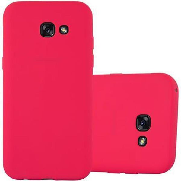 Cadorabo Custodia Per Samsung Galaxy A5 2017 Custodia Protettiva In Rosso Custodia Per Cellulare Tpu Custodia In Silicone Cover-image