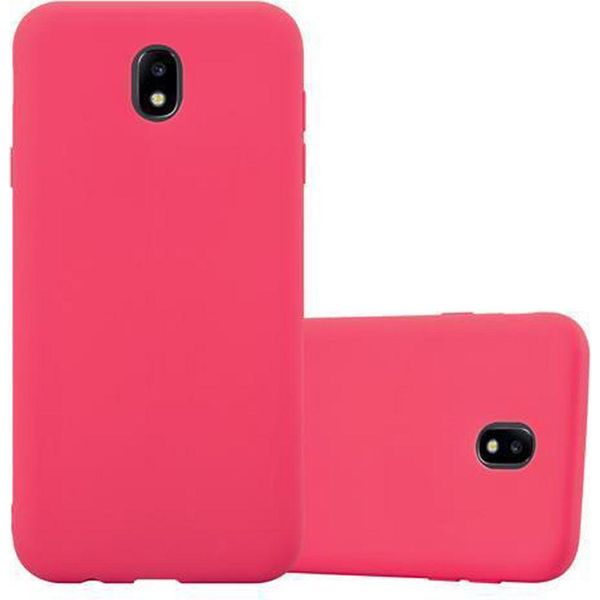 Cadorabo Custodia Per Samsung Galaxy J5 2017 Custodia Protettiva In Rosso Custodia Del Telefono Cellulare Tpu Silicone Custodia Cover-image