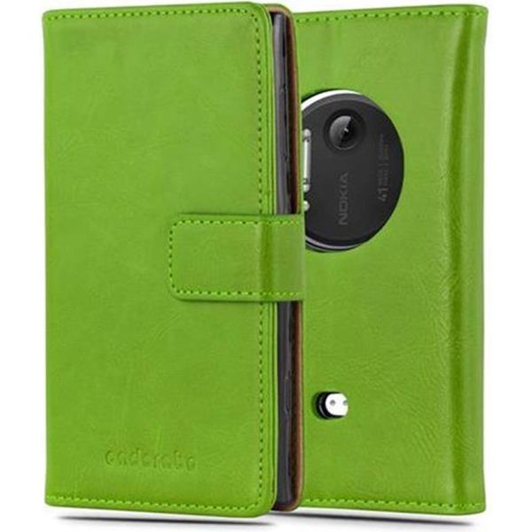 Cadorabo Cover Per Nokia Lumia 1020 Cover Protettiva In Verde Cover Per Cellulare Custodia Libro Custodia-image
