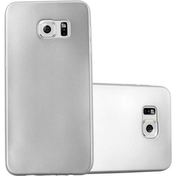 Cadorabo Custodia Protettiva Per Samsung Galaxy S6 Edge In Argento Custodia Del Telefono Cellulare Custodia In Silicone Tpu Cover Case-image