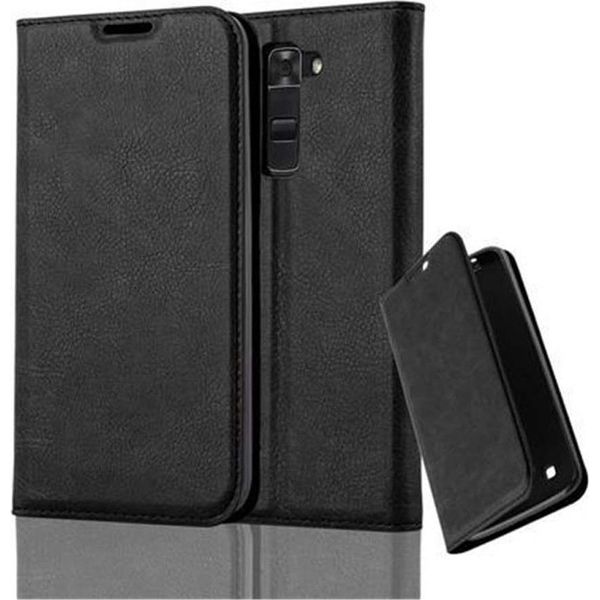 Cadorabo Cover Per Lg K7 2017 Cover Protettiva In Nero Custodia Per Telefono Cellulare Cover Chiusura Magnetica-image