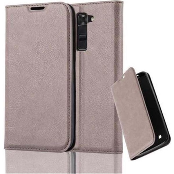 Cadorabo Cover Per Lg K7 2017 Cover Protettiva In Marrone Custodia Per Telefono Cellulare Cover Chiusura Magnetica-image