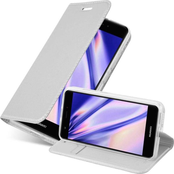 Cadorabo Custodia Per Cellulare Per Huawei Nova Custodia Protettiva In Argento Cover Etui Book Case Booklet-image