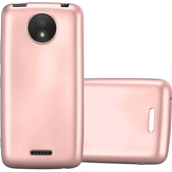Cadorabo Custodia Protettiva Per Motorola Moto C Plus Custodia In Rosa Custodia Per Telefono Cellulare Custodia In Silicone Tpu Custodia Cover Case-image