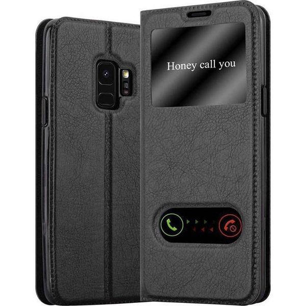 Cadorabo Custodia Protettiva Per Samsung Galaxy S9 Cover In Nero Custodia Del Telefono Cellulare Custodia A Libro Cover Case-image
