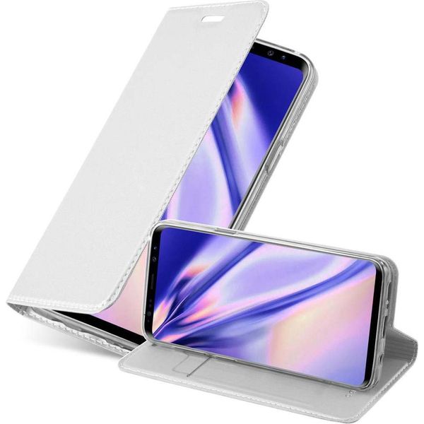 Cadorabo Custodia Per Cellulare Per Samsung Galaxy S9 Custodia Protettiva In Argento Cover Etui Book Case Booklet-image