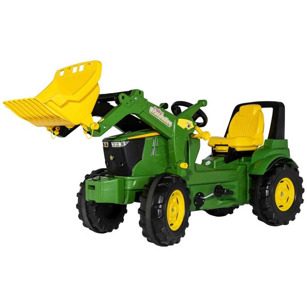 Trettraktor Rolly Toys "Rollyfarmtrac Premium II John Deere 7310R", GrüN, Tretfahrzeuge, Kinderb:52,5Cm H:76Cm T:150Cm, Kunststoff, Inkl. Rollytrac Lader, B:52,5Cm H:76Cm T:150Cm-image