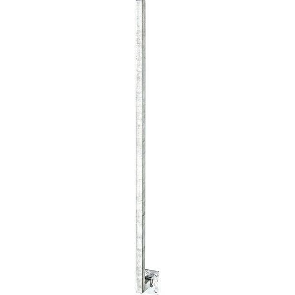 Zaunpfosten Alberts, Grau (Feuerverzinkt), B:3Cm H:115Cm T:3Cm, Stahl, Zaunpfosten, Zum Aufschrauben, LäNge 1150 Mm, Pfosten 30 X 30 Mm-image