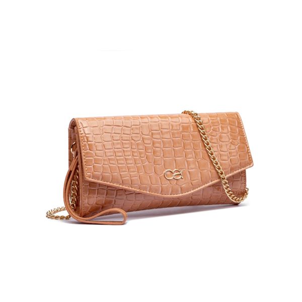UmhäNgetasche "Elegant", Damen, Gr. B/H/T: 24Cm X 13Cm X 5Cm Onesize, Orange, Lederimitat, Collezione Alessandro, Taschen UmhäNgetasche, Lackmaterial-image