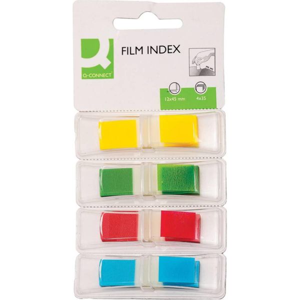 Q-Connect® KF03631 Indice Mini - 12,5 X 45 Mm, 4 X 36 Fogli-image