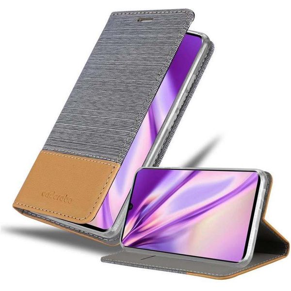 Cadorabo Custodia Per Xiaomi Redmi Note 10 4G / Redmi Note 10S Custodia Protettiva In Grigio Custodia Per Cellulare Etui Book Case Cover-image