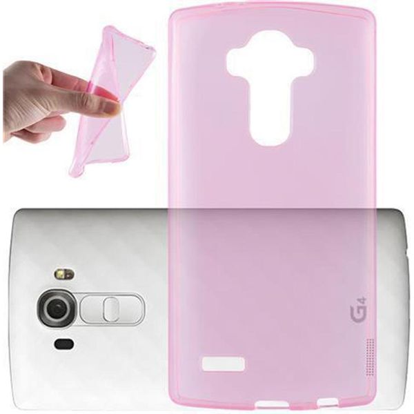 Cadorabo Custodia Per Lg G4 Pro Custodia Protettiva In Rosa Custodia Protettiva In Silicone Tpu Custodia Etui-image