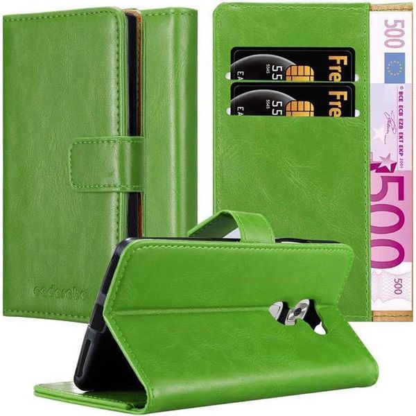 Cadorabo Cover Per Huawei Mate S Cover Protettiva In Verde Cellulare Cover Libro Custodia Custodia-image