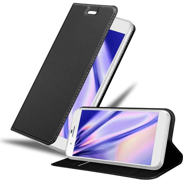 Cadorabo Custodia Per Cellulare Per Honor 6 Plus Custodia Protettiva In Nero Cover Etui Book Case Booklet-image