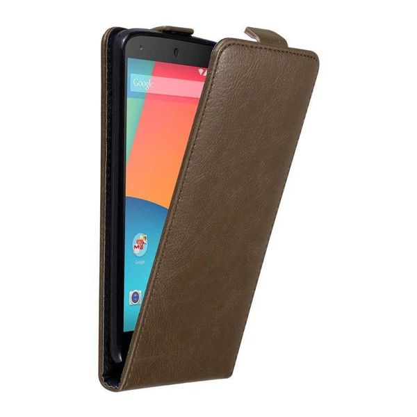 Cadorabo Cover Per Lg Google Nexus 5 Cover Protettiva In Marrone Flip Case Custodia Del Telefono Cellulare Case Cover-image