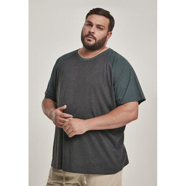 Urban Classics - Maglietta Raglan A Contrasto Color Antracite - M-image