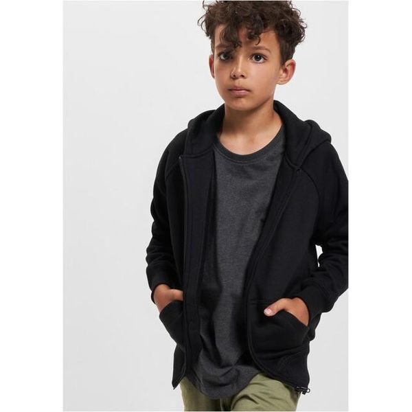 Urban Classics Ragazzi Felpa Con Cappuccio E Zip Nera - 134/140-image