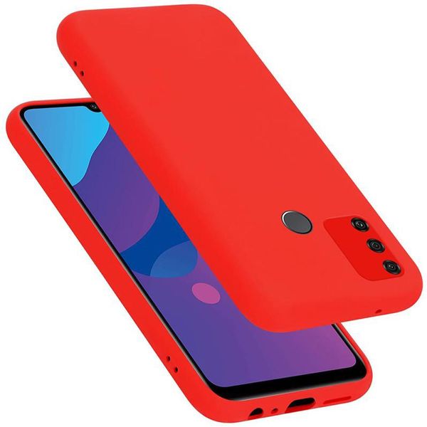 Cadorabo Custodia Protettiva Per Honor 9A Custodia In Rosso Telefono Cellulare Case Cover Tpu Etui-image