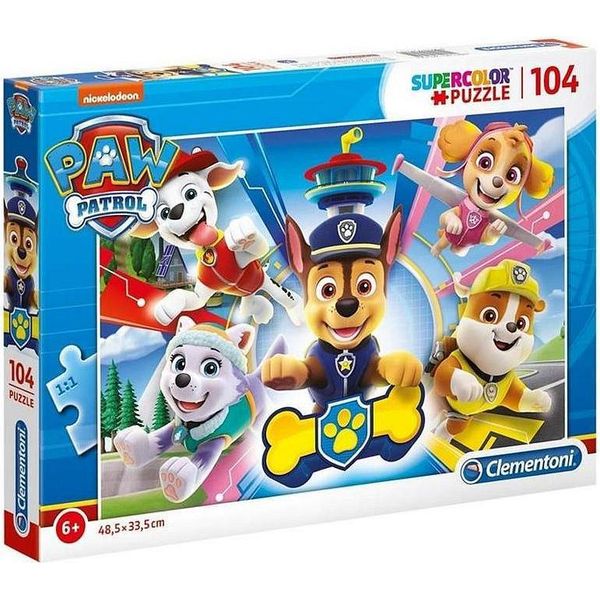 Clementoni - Puzzle Supercolor 2X60 Tlapková Patrola-image