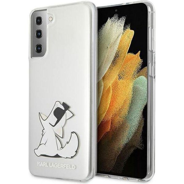 Karl Lagerfeld Klhcs21Mcfnrc S21+ G996Hardcase Trasparente Choupette Fun-image