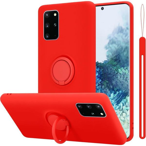 Cadorabo Custodia Per Samsung Galaxy S20 Plus Custodia Protettiva In Rosso Custodia Per Telefono Cellulare Tpu Custodia Cover-image