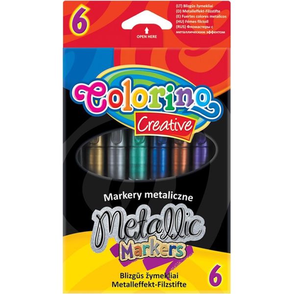 Pennarelli Metallizzati Colorino 6 Colori-image