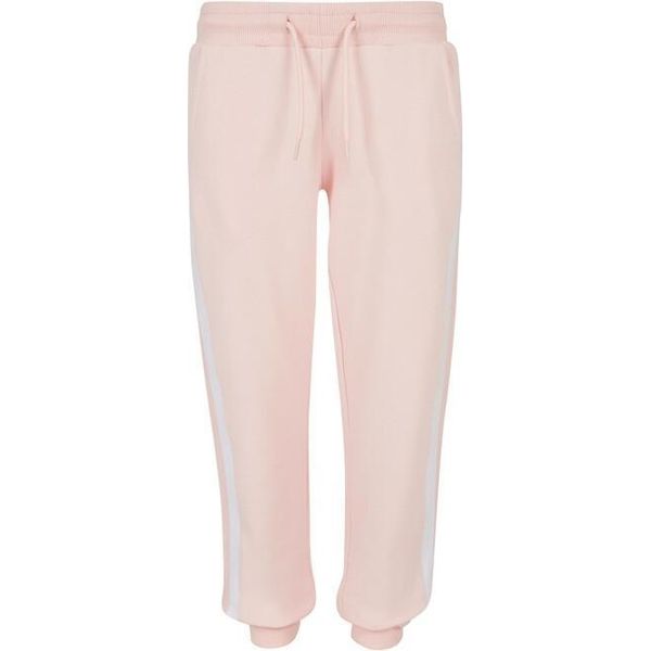 DěTské TepláKy Urban Classics Girls Collage Contrast Sweatpants Rosa/Bianco/Rosa - 158/164-image