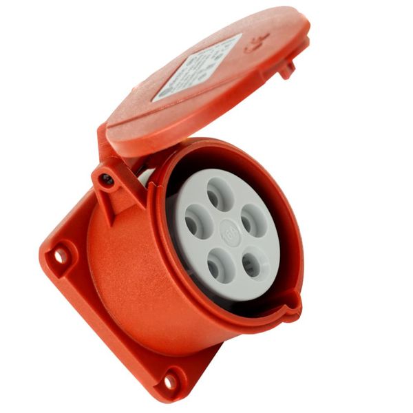 Presa Cee Da Incasso Diritta 400V 16A 5P 75X75 Mm-image