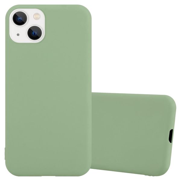 Custodia Cadorabo Per Apple Iphone 14 Custodia Protettiva In Verde Custodia Per Cellulare Tpu Custodia In Silicone Cover-image