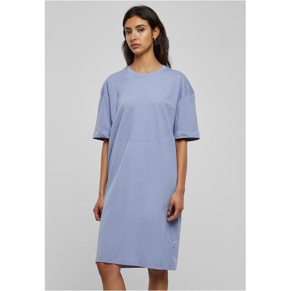 DáMské TričKo Urban Classics Ladies Organic Oversized Slit Tee Dress Violablue - Xs-image