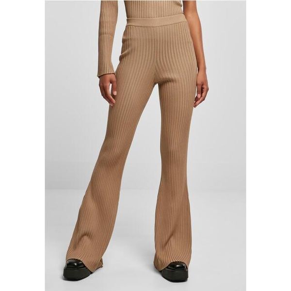 Urban Classics Donna Leggings Svasati In Maglia A Costine Unionbeige - M-image