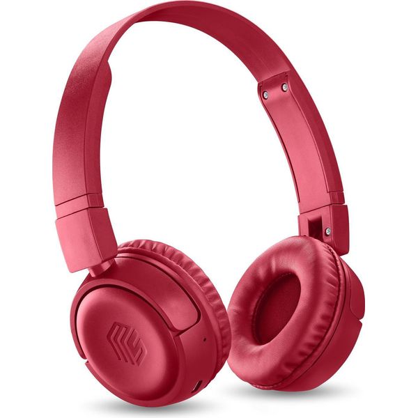 Musica Sound 8018080468261 Cuffie Con Archetto Senza Fili Musica Bluetooth Rosso-image