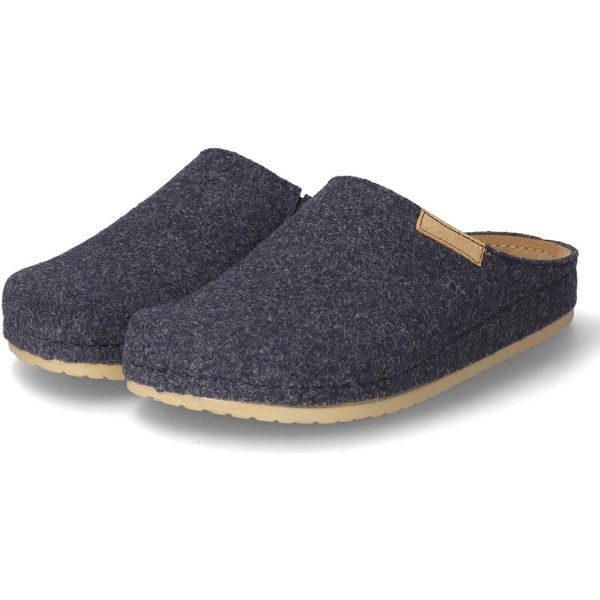 Kaerlek Pantofole Da Donna/ Pantofole Nana Feltro Blu Misura: 42-image