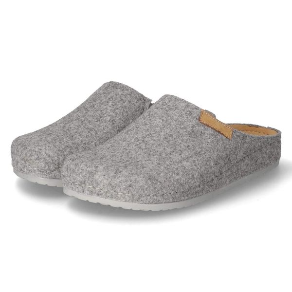 Kaerlek Pantofole Da Donna/ Pantofole Nana Feltro Grigio Taglia: 39-image