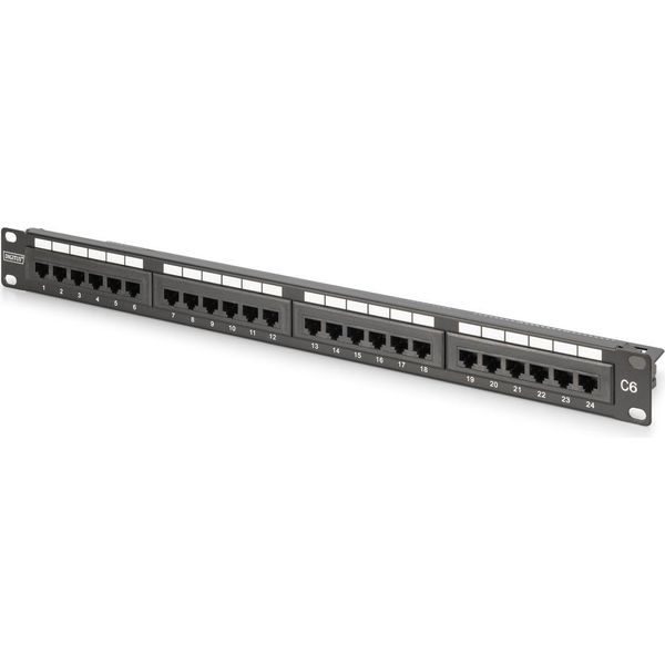 Digitus DN-91624U-CR Digitus Patchpanel 1U 24-Port Lsa Cat6 8P8C Ungeschirmt-image