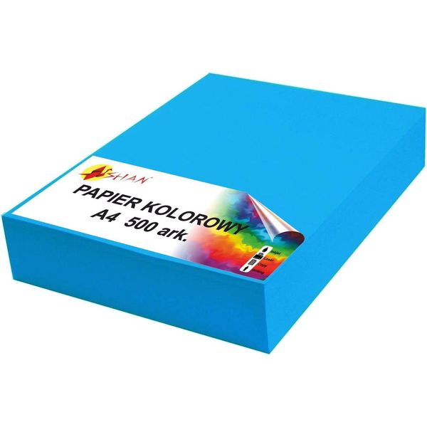 Carta A Colori A4 80G Blu Intensivo 500 Fogli-image