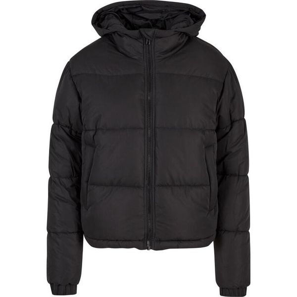 Urban Classics Winterjacke Damen Ladies Peached Puffer Jacket Con Cappuccio Schwarz Xl-image