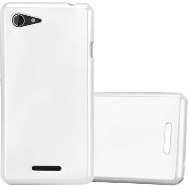 Cadorabo Copertura Protettiva Per Sony Xperia E3 In Argento Custodia Del Telefono Cellulare Custodia In Silicone Tpu Custodia Cover-image