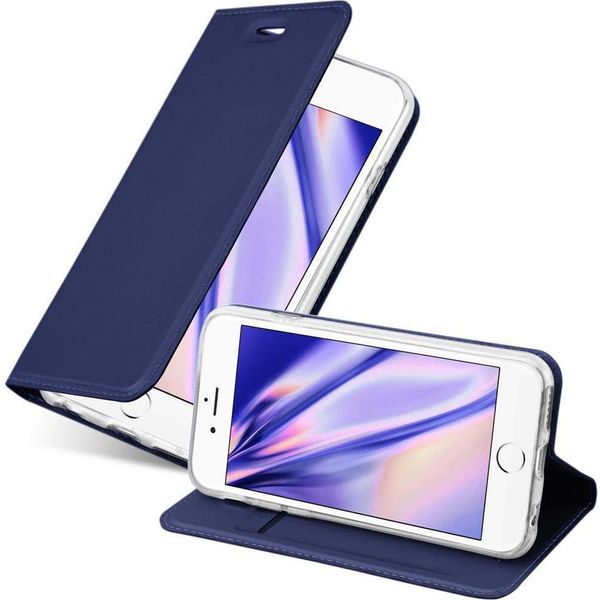 Cadorabo Custodia Per Cellulare Per Apple Iphone 6 Plus / 6S Plus Custodia Protettiva In Blu Cover Etui Book Case Booklet-image